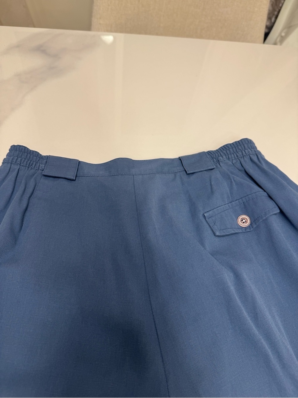 Vintage Koret womens Blue Straight-Leg Pants - Picture 5 of 6